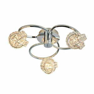 Deckenleuchte Endon Talia 3-flammig Chrom Glas Dimmbar 46 cm 76285 small 0