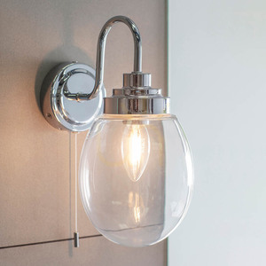 Wandleuchte Endon Hampton Chrom Glas IP44 E14 76304 small 4