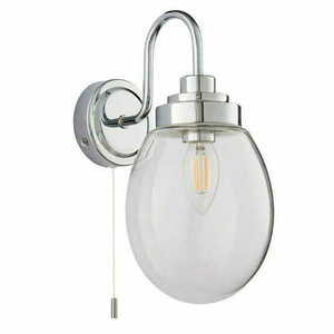 Wandleuchte Endon Hampton Chrom Glas IP44 E14 76304 small 1