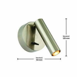 Wandleuchte Endon Staten 76343 LED 6W 3000K Silber Aluminium Stahl small 2