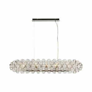 Pendelleuchte Endon Marella 76507 8-flammig Glas Nickel Transparent small 4