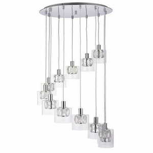Pendelleuchte Endon Verina 76518 Chrom Glas 12-flammig LED dimmbar small 1