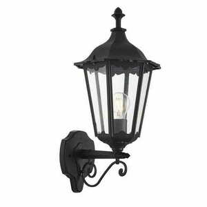 Außenwandleuchte Endon Burford Schwarz Aluminium Glas IP44 E27 76546 small 0