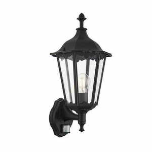 Außenwandleuchte Endon Burford Schwarz Aluminium Glas E27 IP44 76548 small 0