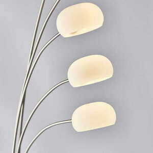 Stehleuchte Endon Jaspa 76568 LED Silber Stahl Glas 5-flammig small 2