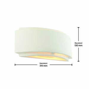Wandleuchte Endon Gianna LED dimmbar weiß Ziegelstein Stahl 76570 small 1