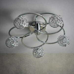 Deckenleuchte Endon Talia Chrom 5-flammig G9 LED dimmbar 56 cm small 3