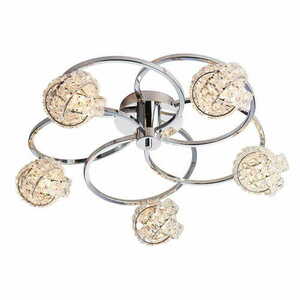 Deckenleuchte Endon Talia Chrom 5-flammig G9 LED dimmbar 56 cm small 0
