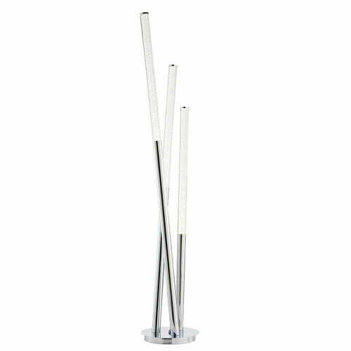 Prüfen Stehleuchte Endon Glacier 76731 LED 3-flammig Silber Acryl Edelstahl