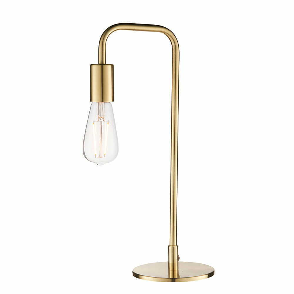Endon Rubens Brass Steel Floor Lamp 45cm E27 77117