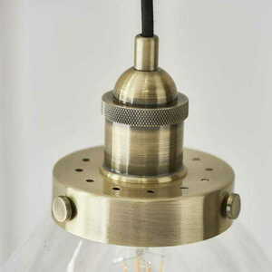 Pendelleuchte Endon Hansen Messing Transparent E27 Stahl Glas 77272 small 2