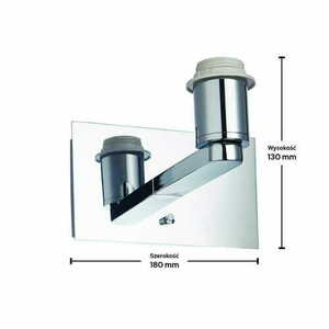 Wandleuchte Endon Issac USB Chrom Stahl E27 77510 small 1