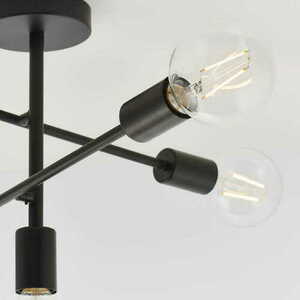 Deckenleuchte Endon Studio 79502 schwarz 5-flammig Stahl E27 dimmbar small 2