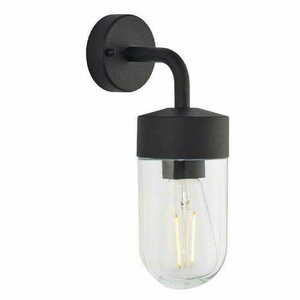 Wandleuchte Endon Nord 79792 Schwarz Transparent Edelstahl E27 IP44 dimmbar small 3