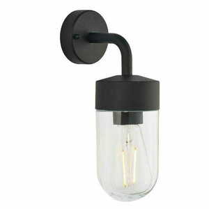 Wandleuchte Endon Nord 79792 Schwarz Transparent Edelstahl E27 IP44 dimmbar small 0
