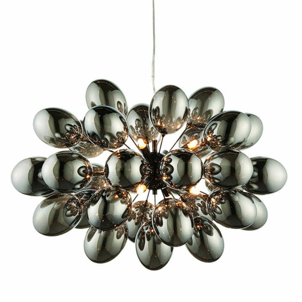 Pendelleuchte Endon Infinity schwarz 8-flammig G9 LED dimmbar 80124