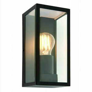 Wandleuchte Endon Oxford schwarz Edelstahl Glas IP44 E27 dimmbar small 2