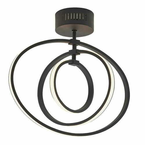 Prüfen Deckenleuchte Endon Avali 80682 LED schwarz 3000K Aluminium Acryl Stahl