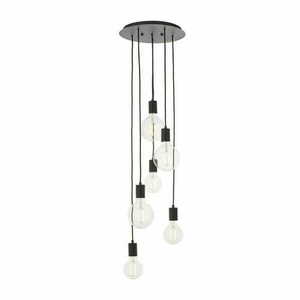 Pendelleuchte Endon Studio 6-flammig Schwarz Stahl E27 81535 small 0