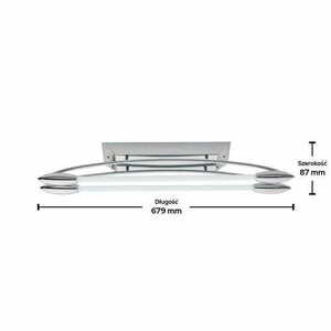 Deckenleuchte Endon Harper LED Chrom Weiß 2-flammig 81693 small 1