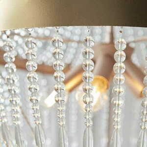 Pendelleuchte Endon Celine 5-flammig Gold/Transparent E14 Ø45 cm small 4
