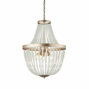 Pendelleuchte Endon Celine 5-flammig Gold/Transparent E14 Ø45 cm small 0