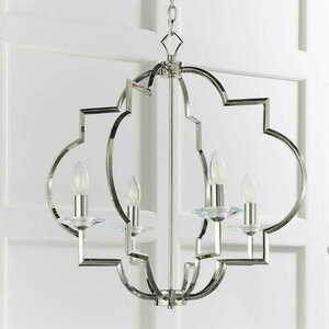 Pendelleuchte Endon Garland 4-flammig Nickel Kristall E14 dimmbar 58 cm small 2
