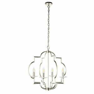 Pendelleuchte Endon Garland 4-flammig Nickel Kristall E14 dimmbar 58 cm small 6