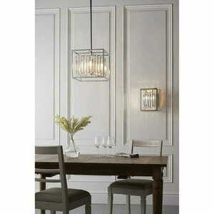 Pendelleuchte Endon Acadia 4-flammig Chrom Kristall E14 dimmbar 81930 small 2