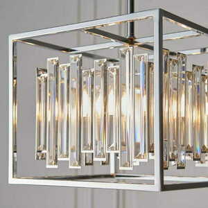 Pendelleuchte Endon Acadia 4-flammig Chrom Kristall E14 dimmbar 81930 small 5