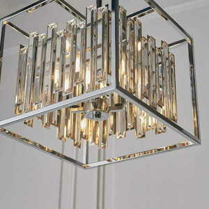 Pendelleuchte Endon Acadia 4-flammig Chrom Kristall E14 dimmbar 81930 small 6