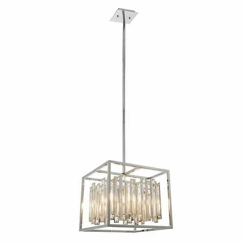 Prüfen Pendelleuchte Endon Acadia 4-flammig Chrom Kristall E14 dimmbar 81930