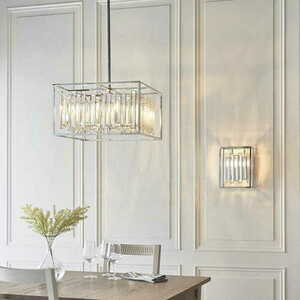 Pendelleuchte Endon Acadia Chrom Kristall 6-flammig E14 81931 small 3
