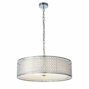 Pendelleuchte Endon Cordero 3-flammig Nickel/Weiß E27 Ø56 cm small 6