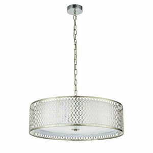 Pendelleuchte Endon Cordero 3-flammig Nickel/Weiß E27 Ø56 cm small 7