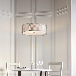 Pendelleuchte Endon Cordero 3-flammig Nickel/Weiß E27 Ø56 cm small 8