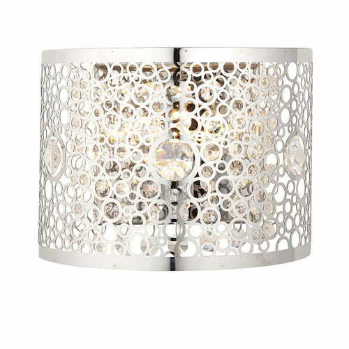 Prüfen Wandleuchte Endon Fayola Chrom Kristall G9 LED dimmbar 81976