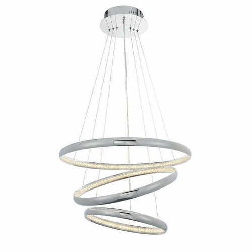 Prüfen Pendelleuchte Endon Ozias Chrom LED 55 cm Kristall 90292