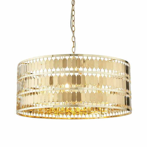 Prüfen Pendelleuchte Endon Eldora 90299 Gold 5-flammig E14 Dimmbar
