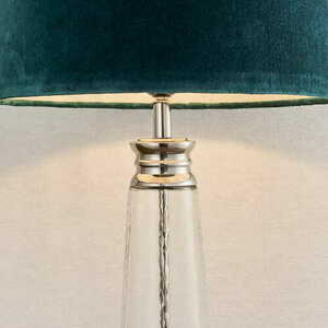 Stehleuchte Endon Winslet 90545 Blau Silber Stoff Glas E27 small 4