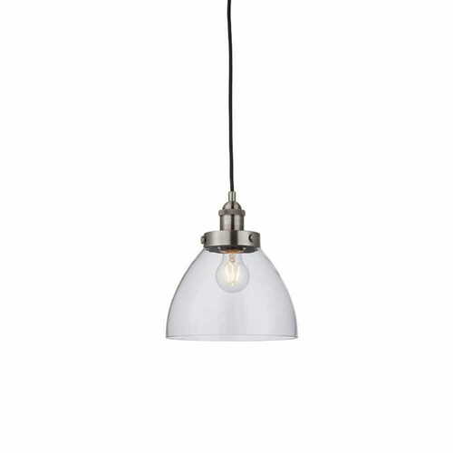 Prüfen Pendelleuchte Endon Hansen Silber Glas Ø22,5 cm 91738
