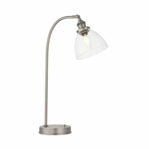 Prüfen Stehlampe Endon Hansen Silber Glas Stahl E14 53 cm 91740