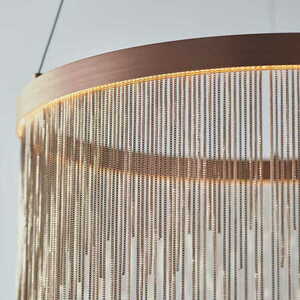 Pendelleuchte Endon Zelma Kupfer LED Ø45 cm 92178 small 4