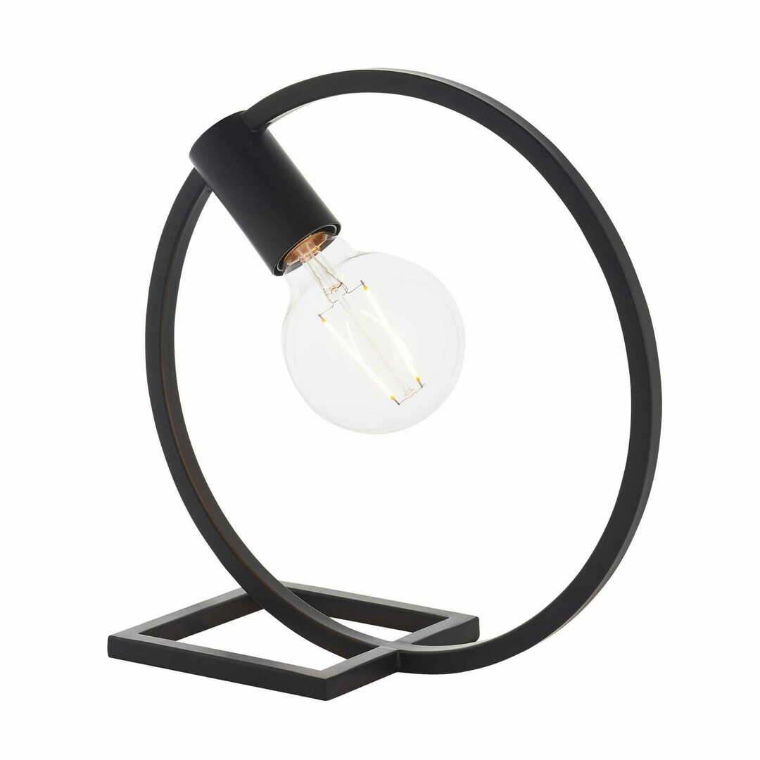 Bordslampa Endon Shape Circle svart stål E27 31,2 cm