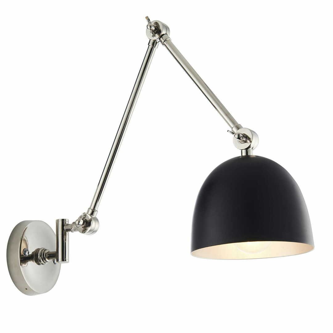 Endon Lehal Nickel Black Wall Light 93431