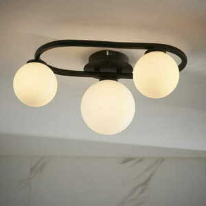 Deckenleuchte Endon Pulsa 93524 Schwarz IP44 3-flammig LED G9 aus Stahl und Glas small 3