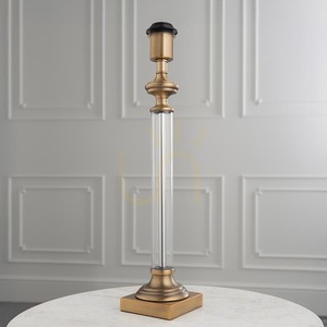 Tischleuchtenfuß Endon Avebury 94350, antike Messingoptik und Glas, E27 small 5