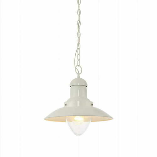Prüfen Pendelleuchte Endon Polperro 94371 beige Glas E27 dimmbar vintage