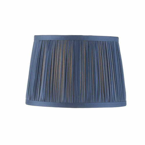 Prüfen Lampenschirm Endon Wentworth 94387 Mitternachtsblau Stoff E27 14 cm