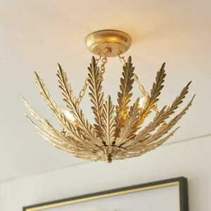 Deckenleuchte Endon Delphine 95039 gold 3xE14 Ø46,5 cm small 3